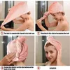 Towel 2pcs Cotton Dry Hair Cap Fast Drying Shower Wrap Hat Quick Bath SpaTowel Bathroom Supply1