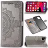 Impression Flower Wallet Leather Lace Cover flip Case pour iphone 11 pro max XR XS MAX 6 7 8 PLUS Samsung S10 PLUS S10e NOTE10 PLUS S9 NOTE9