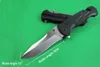 DHL Fast Shipping Assisted Fast Opening Flipper Kniv 440c Drop Point Satin Blade Black G10 Hantera EDC Gear