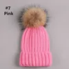 Детские Зимние шапочки Hat, детская Теплый флис Подкладка Knit Толстые лыжную шапочку с Pom Pom для мальчиков девочек, высокое качество рождественских подарков