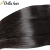 Indiska raka mänskliga hårförlängningar obehandlade jungfruliga hårbuntar Partihandel kan färgas naturlig färg 3st / lot bellahair