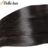 Trames de cheveux brésiliens vierges avec fermeture en dentelle, partie centrale, soyeuse et lisse, couleur naturelle, 834 pouces, Bellahair