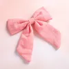 Baby Photo Props 14 Colors Girls Hot Sale Cotton Fabric Bowknot Princess Barrettes Childrens Korean Style Hair Clips For Party