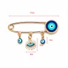 Accessori di gioielli Gioielli di modaSpille Lucky Eye Blu Spilla turca Evil Eye Spilla per donna Uomo Corona di fiori d'olio cadente Sta5117908