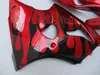 Kit carenagem de injeção para KAWASAKI Ninja ZZR600 ZZR 600 05 06 07 08 ZZR600 2005 2008 conjunto de carenagens preto vermelho+presentes KU22