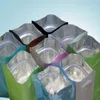 Ferimo 100pcs Vit Små Zip Lock Bags Storage Aluminium Folie Mylar Plast Poch Candy Food Bag grossist