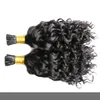 7A Unprocessed Virgin Mongolian Kinky Curly Hair Keratin Capsules Human Fusion Hair Nail I Tip Pre Bonded afro kinky curly Hair Ex3413630