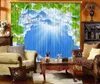 Original Bamboo Forest Chinese Customized 3D Blackout Curtain Vardagsrum Sovrum Hotel Fönstergardiner