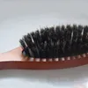 Renvó de javali Bristle Hairbrush Massage pente de cabelo antiestático Cambha de cabana Pranche