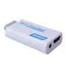 1000 stks fabriek Groothandel Wii naar HUB Adapter Converter 3.5mm Audio Wii2HDMI Video-uitgangsadapter voor HDTV Monitor Ondersteuning 720p 1080p