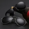 Mens Polarized Driving Sunglasses Vintage Pilot Eyewear Retro Shades Metal Eyeglasses Sport Sun Glasses Men Spring Hinge UV4006220782