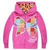 jojo siwa ubrania dla dzieci z bluzy zamek błony bębenkowej wiosna i jesień 412t Dziewczęce dziewczęta Hoaties płaszcz 110150 cm Designer Designer Ubrania Girls4209506