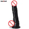 MwOiiOwM 19cm Whopper Noir Godes Réalistes Sucker Dick pour Femmes, Jouets Sexuels Érotiques Simulation Pénis Masculin Produits de Sexe pour Adultes