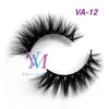 VMAE Supply Real 3D Mink Eyellash Custom Natural Label Natural Private Strip Full Strip Lash 15 mm de long Fluffy Mink Lash5884388