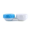 Mini Contact Lens Case L + R Przyciski Uchwyt do przechowywania Soczewka Soczewka Przechowywanie Niewidzialność Kosze Opieki Nurkańskie Akcesoria Travel F3546