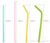 Straws di silicone 24 Stili di grado alimentare Drink BEVERS RECILICAZIONE SCRAW SILICONE SCRAWS CARMY COLORE PROPRIETÀ PROPRIETÀ DELLA PARTENZA CURV6917790