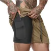 Dermspe homens verão shorts finos ginásio de fitness musculação correndo masculino calça curta na altura do joelho malha respirável roupas esportivas y19042005295n