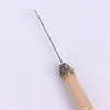 Hårförlängning Verktygssats Feather Plier Hook Pulling Needle 100pcs Micro Silicone Link Ringar Brown Beads Loops DIY Hair Styling Tools