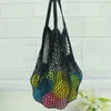 Reusable Shopping Grocery Bag Large Size Shopper Tote Mesh Net Woven Cotton Bags Portable Shopping Bags Storage Bag T2I5762