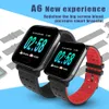 A6 Fitness Tracker Armband Smart Watch Bunter Touchscreen mit Herzfrequenz Smart Watch für Android IOS-Handys ID115 B57 mit Box