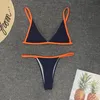 women s bikini swimwear 2019 two piece swimsuits sexy solid color Fluorescent edge bikini designer swimsuit31531217190885