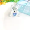 50 stcs babyjongen douche gunsten keuze kristallen collectie blauwe teddybeer beeldjes in cadeaubakdoos pasgeboren doop doop verjaardag souvenir