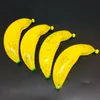 New Product Fruit Style Banana Glass Pipe yellow glass oil burner pipe for smoking Bubbler glass water bongs lenth 10cm Factory Outlet