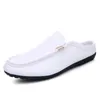 Wysokiej jakości męska pół pakietu Półpaszy mody Wygodne buty Loafer Mieszkania Casual Buty Mężczyźni Rozmiar 39 ~ 44