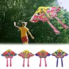 90x50cm Bright Cloth Colorful Butterfly Kite Outdoor Foldable Kids Kites Children's Stunt Kite Surf without Control Bar Kids Toy Cheap