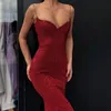 Sexy economici rosso sirena prom paillettes scintillanti senza spalline abiti backless abiti da sera abiti da festa speciale ocn