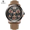 Ruimas Military Quartz Watches Men Luxury Leather Waterproof Wristwatch Sports Watch Man Clock Top Brand RelogiosMasculino550302L