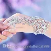 Billiga Hot Sale Luxury Fashion Bridal Wedding Bracelets Crystal Rhinestone Smycken Slav Armband Armband Harness Manschettband Bracelets för kvinnor