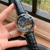 Tourbillon Sapphire Skeleton Automatic Watch Men ВС Moon Phase Мужские механические часы Лучшие наручные часы кожаный ремешок 15584 1шт