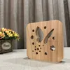 Creative Butterfly Desk Lamp Hollowed-Out Led Night Light Warm Wit Solid Wood Carving Butterfly Night Lamp