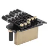 Black 6 Strings Guitar Bridge Brass Base Headless Trill Set Music Instrument Accessories