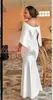 Charmante Nigeriaanse zeemeermin avondjurken 2K19 White Satin Black Girl Afrikaanse Partij Prom Dresses Pageant Town Robe de Soiree Plus Size