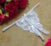 Witte Vrouwen Sexy Kant Slipje Thong Slipje Ropa Interieur Open Vork Korte G-String Ondergoed Lady Bow Knicker Vrouw T-Back 2016 Heet