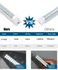 Cree Integrated T8 LED-rörlampa Triple Sidor 4FT 8FT Cooler Lighting LED lampor rör sätter AC 100-305V med alla tillbehör LED-rör