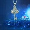 Jinglang trendig för charm vintage dam nyckel halsband hänger smycken jul för kvinnor gåvor