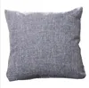 Pillow Case 45*45cm Linen Throw Cushion Cover Home Decoration Sofa Bed Decor Decorative Solid Waist Pillowcase 40*40cm Pillow Cover 50*50cm