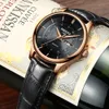 Nibosi Mens Watches Top Brand Luxury Male Clock Steel Leather Display Wather Wath Mashing Quartz Watch Business Men Watch Watch