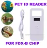 ISO11784 / 11785 FDX B 134.2KHz portátil Leitor Pet RFID Chip Reader para Cat Dog display OLED animal Microchip Scanner Para PET Identificação