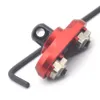 Adattatore per montaggio con attacco Rail M-lok per sistema di paramani MLOK_Colori alluminio nero / rosso / marrone chiaro