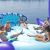 حمام سباحة كبير يناسب ستة أشخاص 530 سم طاووس عملاق فلامنغو يونيكورن قارب قارب قارب تطفو مرتبة هواء مرتبة السباحة حلقة حفلة بويا 268D