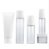 Plastic Cosmetic Jars Containers Set Facial Cleanser Lotion Toner Essence Cream Bottle Packing Bottles Makeup Storage Jar 0196PACK7898126