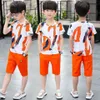 Neue S Kinder Baby Jungen Kleidung Tops T-shirt Kurze Hosen Outfit Set Jungen Kleidung Alter Für 3T 4 5 6 7 8 9 10 11 12 Jahre 2 Farben9091369