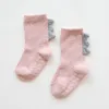 Winter Baby Socks Dinosaur newborn Socks Fleece Cartoon Soft Warm Knee Length Baby Girl Socks Boy Christmas 0-4 Years 1 Pair free shipping