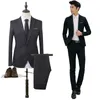 Erkek Blazers Moda Düğün Takım Elbise Balo Parça Damat Smokin Groomsmen Suit 2 Toptan Tedarik Suit Set Erkek Eğlence