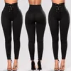 New Europe Women's Yoga Pants Lace Up High Weist Tracksuit Pants Lady Bodycon Slim Pencil Breans C4062