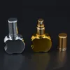 100 x 13 ml Apple-vorm draagbare goud / zilverglas parfumfles met verstuiver lege parfum geval met spray voor reizen groothandel